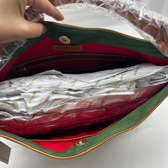 Dooney & Bourke Florentine Leather Twist Sac Shoulder Bag Natural - Picture 14 of 16